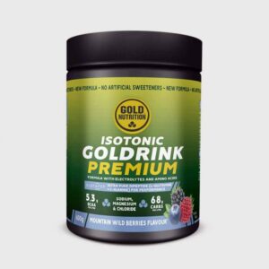 pudra izotonica cu aminoacizi goldrink premium fructe de padure goldnutrition 600 g